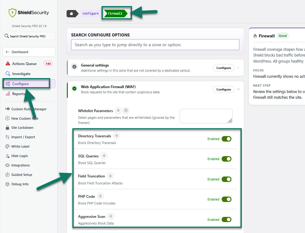WordPress Web Application Firewall (WAF) Options