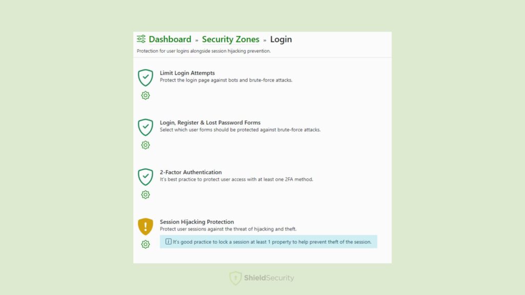 Security Zones Shield Security