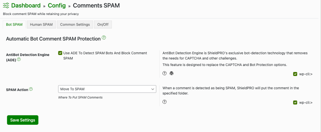 Shield Security Pro – Spam detection