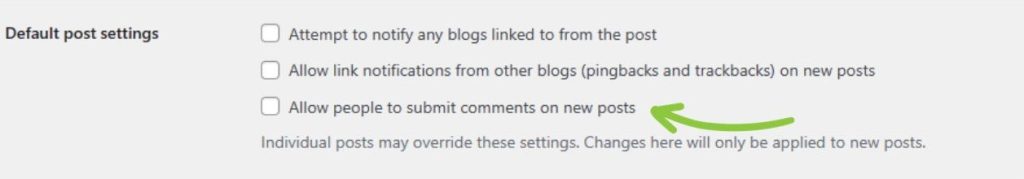 Stop comments from being posted on your site completely 
