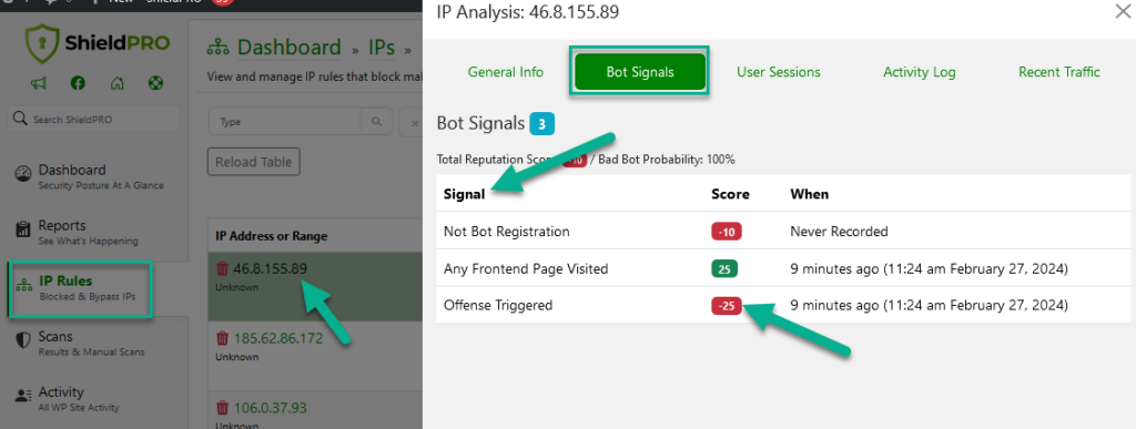 Shield Security PRO AntiBot Detection Engine