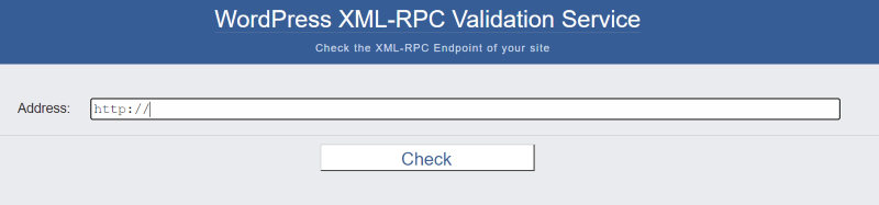 XML-RPC Validation Service