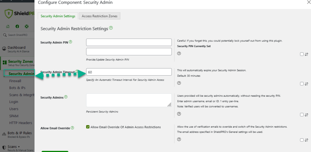 WP-CLI: Security Admin Timeout