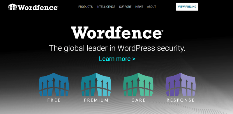 Wordfence homepage