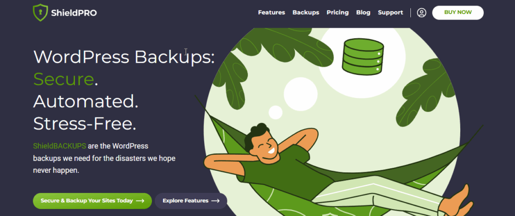 ShieldBACKUPS product page