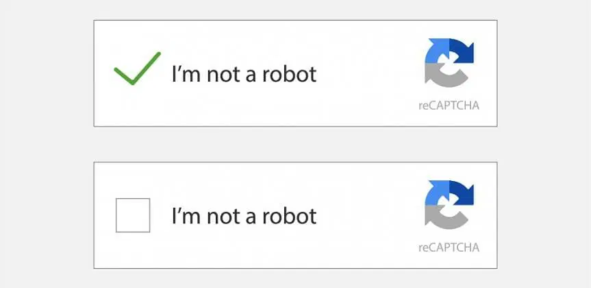 A reCAPTCHA checkbox