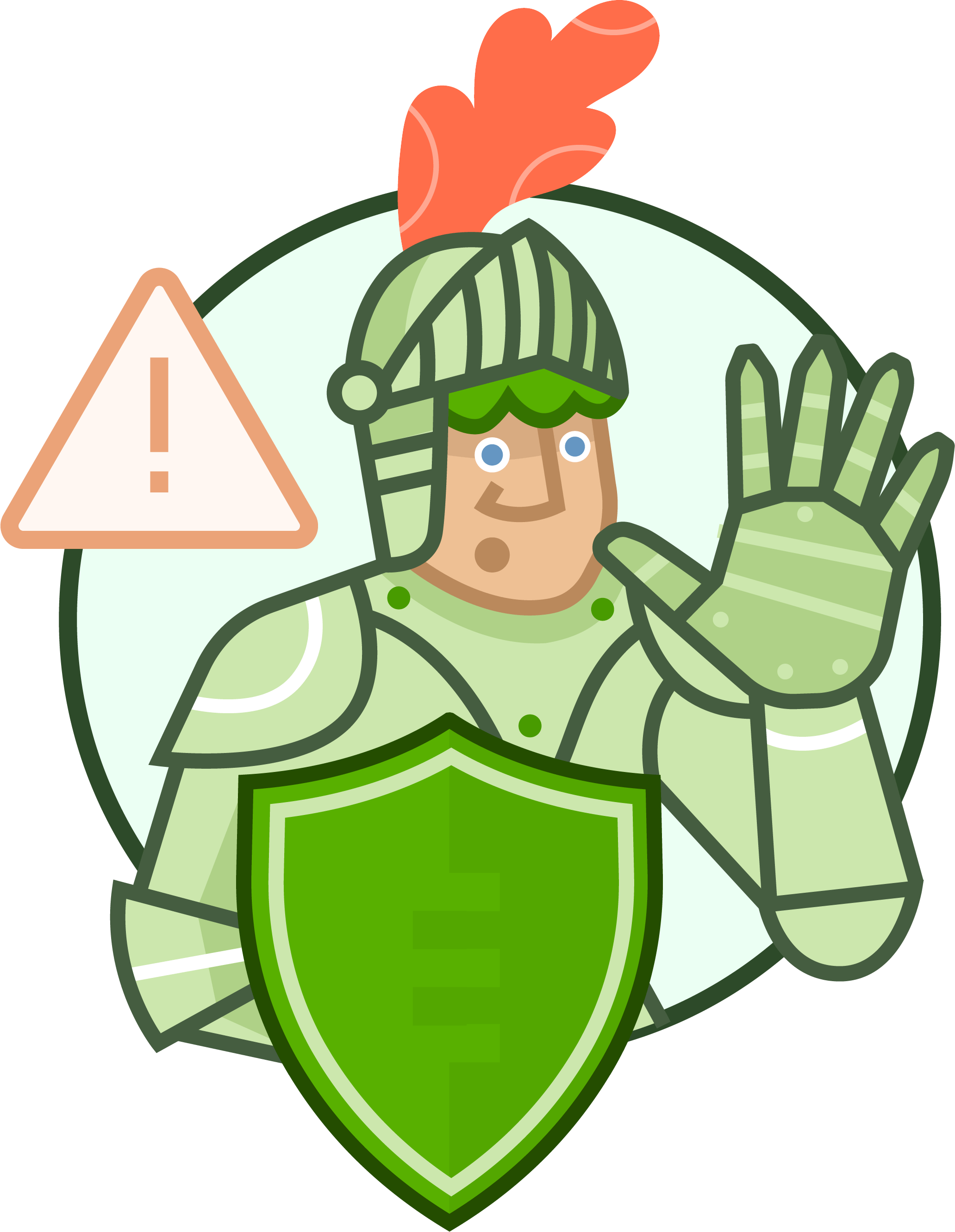 Shield Security PRO alert mascot