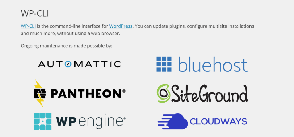 WP-CLI homepage