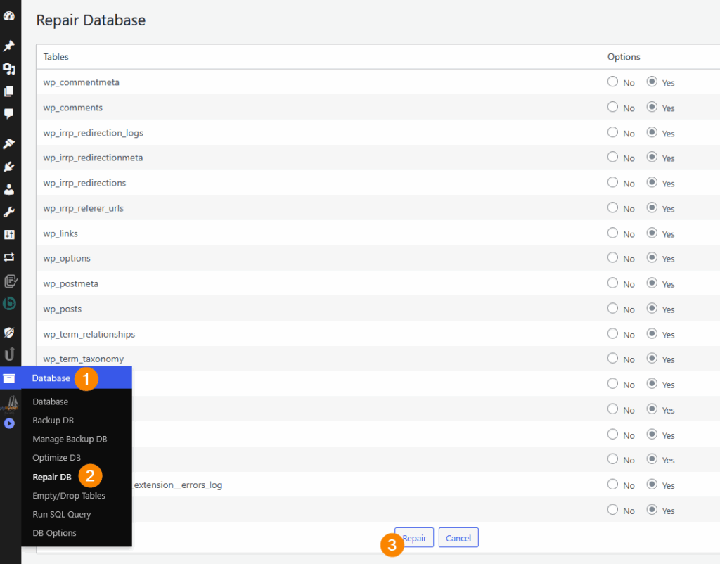 How to use WP-DBManager