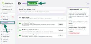 Shield Security Admin System Configuration